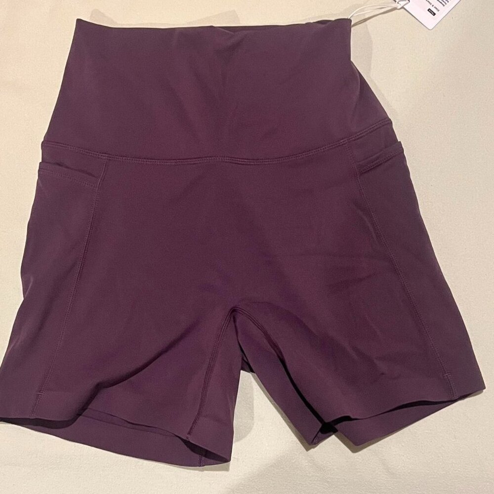 LSKD Women s Purple and Burgundy Shorts